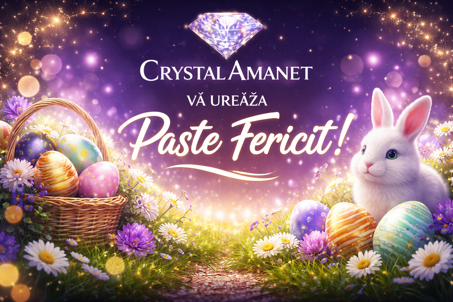 Crystal Amanet va ureaza Paste Fericit