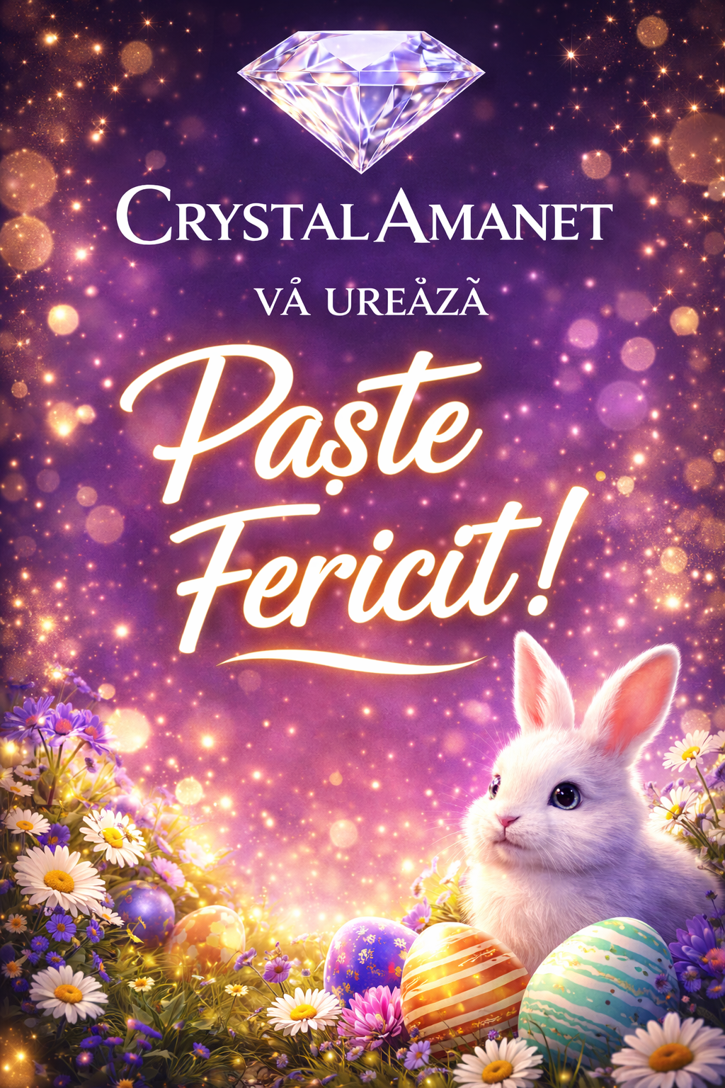 Crystal Amanet va ureaza Paste Fericit