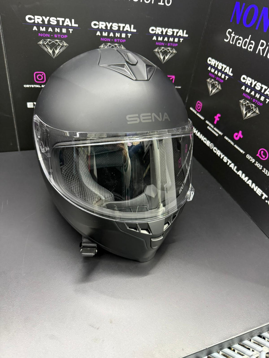 Casca Sena Outride Negru mat + Intercom Sena Size L