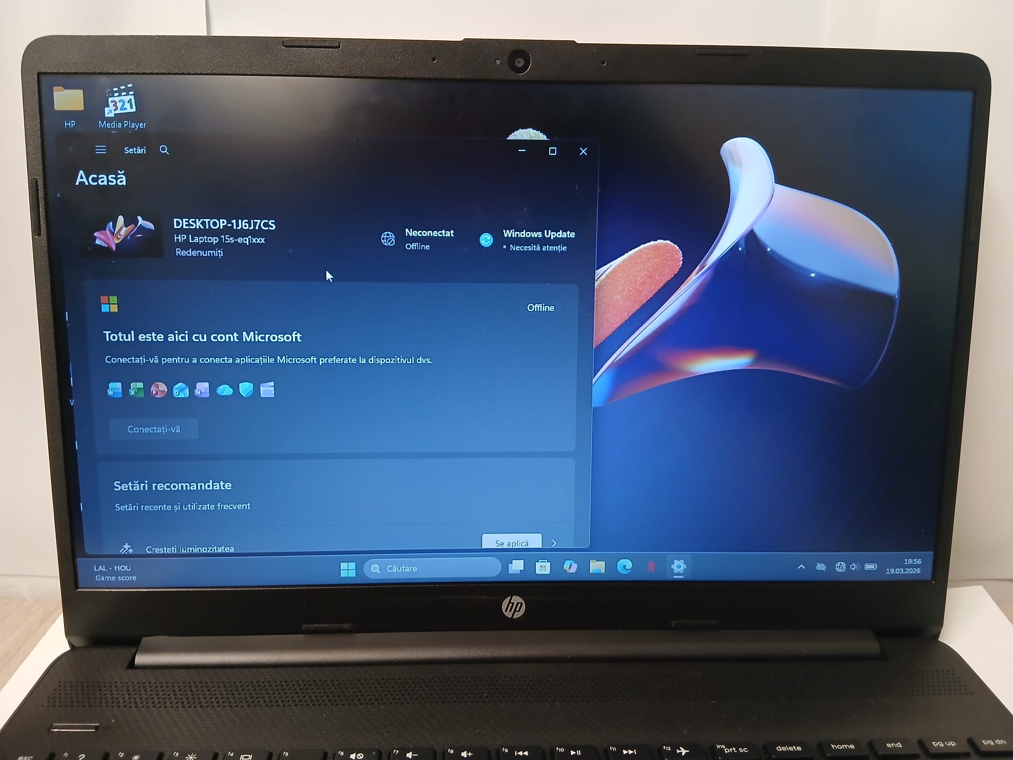 Laptop HP 15s-eq1xxx – SSD + 8GB RAM