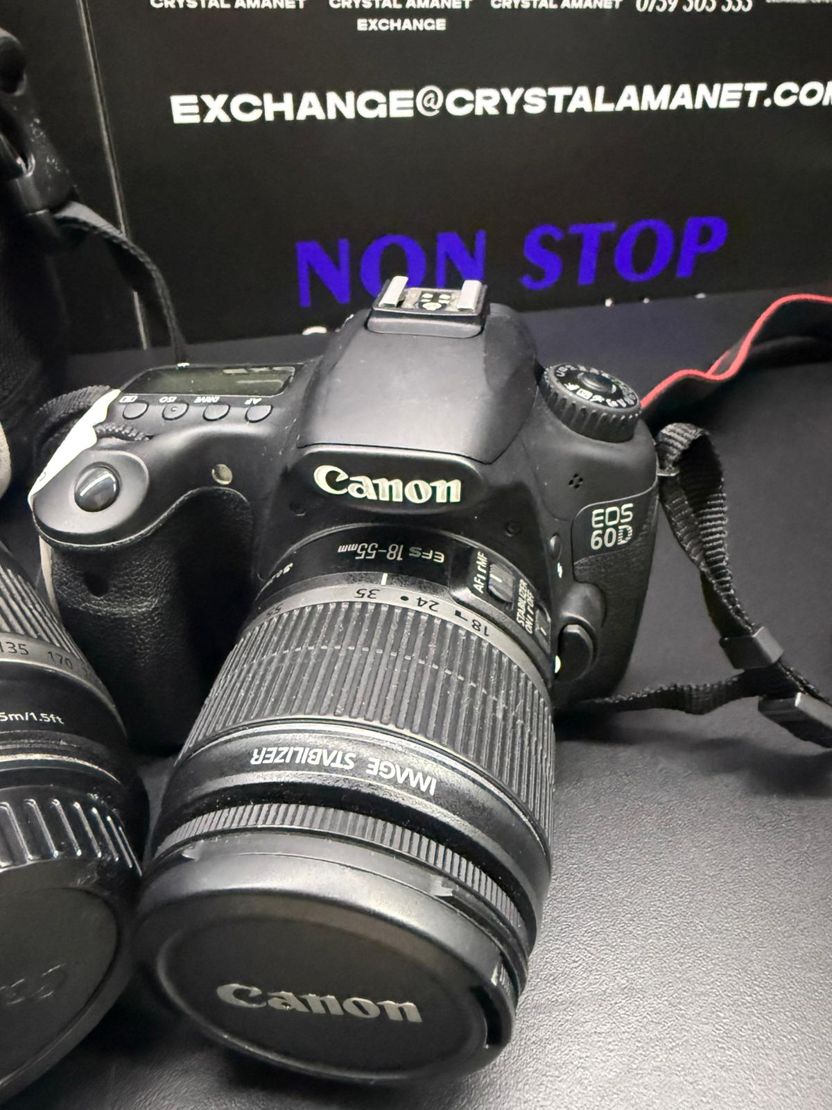 Aparat DSLR Canon EOS 60D + Obiectiv EF-S 18-55mm, Obiectiv EF-S 18-200mm