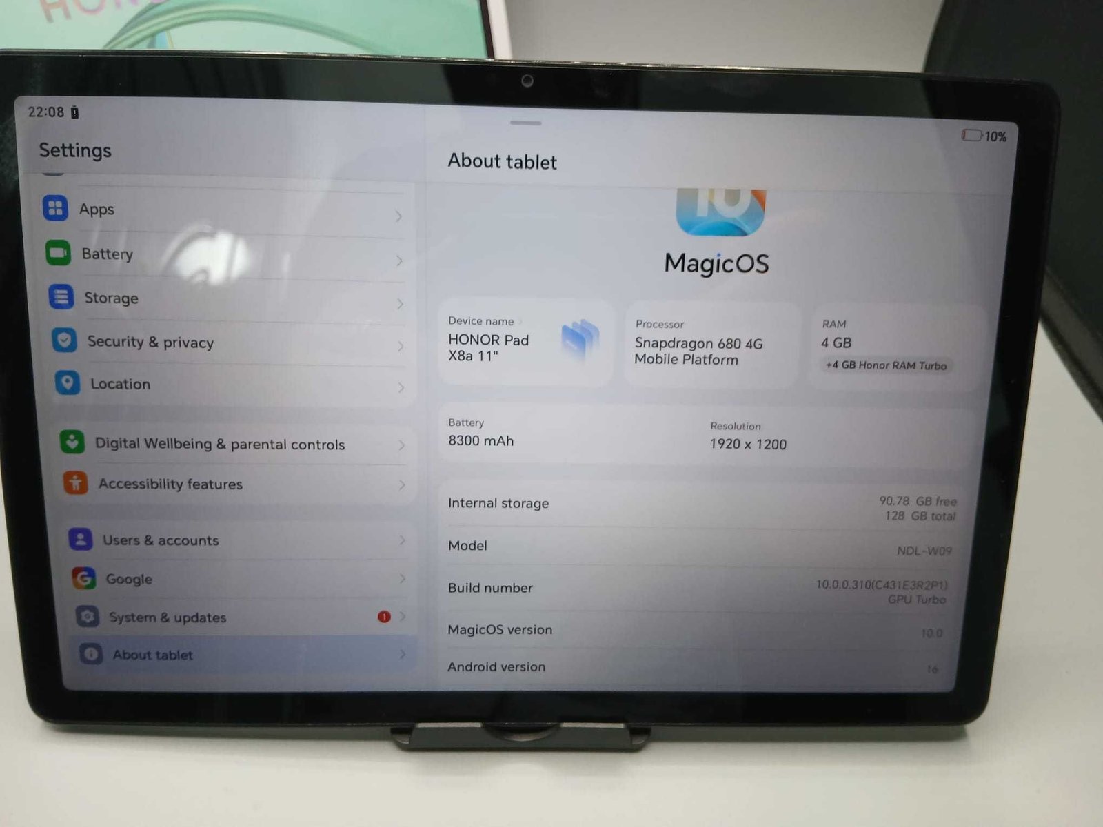 Tableta Honor Pad X8a - imagine 8
